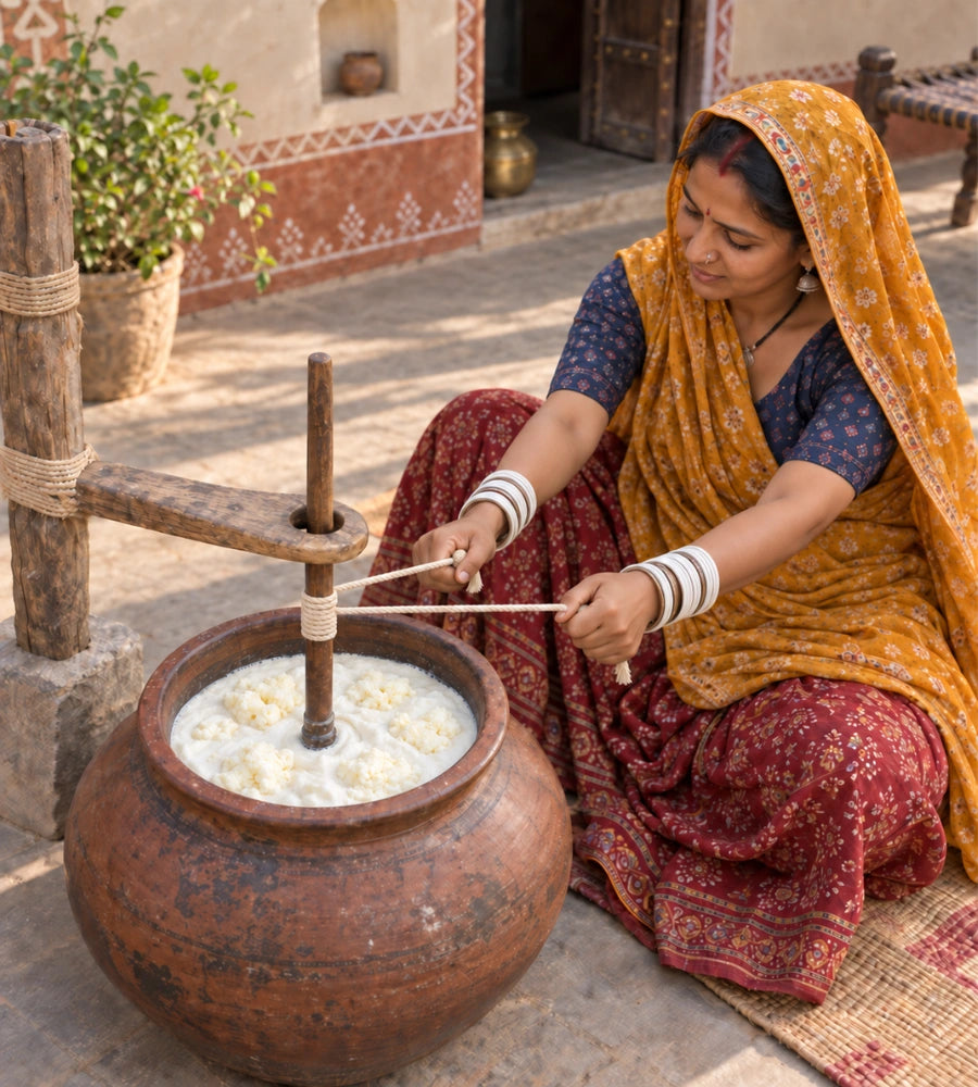 Bilona Churning